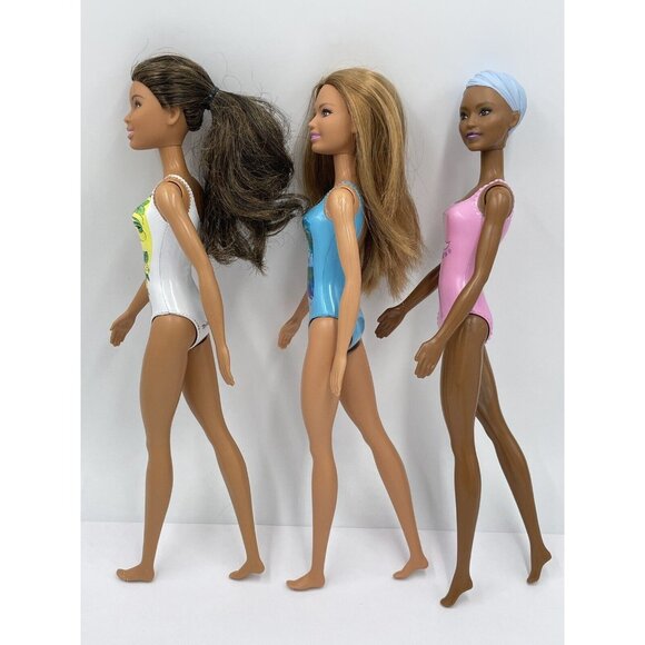 Barbie Mattel Doll Lot of 3 Water Play Beach Teressa, Blue Beach Moon Lemons - Picture 6 of 11